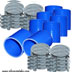 Reinforced Silicone Coupler and Clamp Kit, 2.0" - Blue
