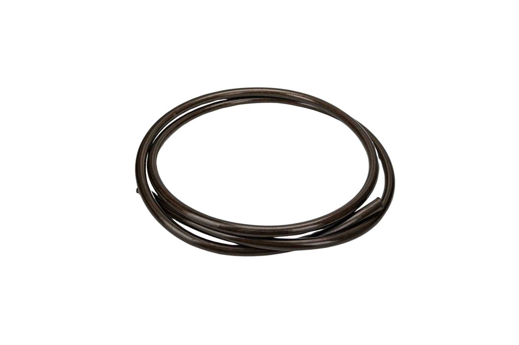 TT Racing AN-8 PTFE Stainless Steel Fuel Line Kit - 30FT Hose + 12 Fittings, Ethanol Compatible
