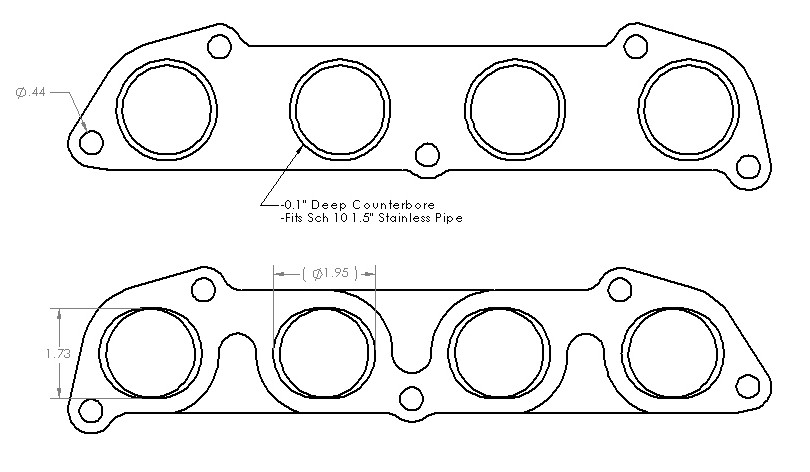 Honda K-Series Head Flange