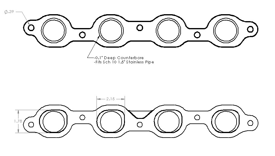 GM Gen V LT1 Head Flange