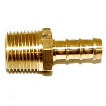 thumbnail interactive-video image 1 of Brass 8mm Barb To 1/4" Male NPT Straight Adapter Fitting – Air Water Gas 1 of 3