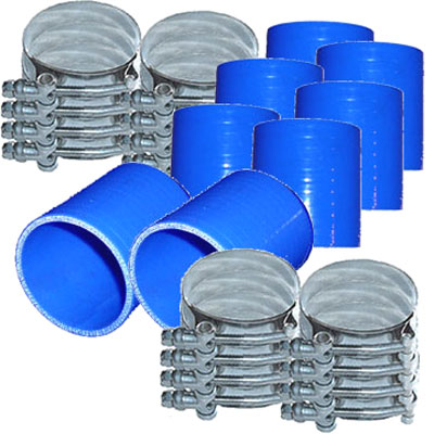ID 22mm to 19mm Straight Reinforced Silicone Reducer Inlet Connector Hose for Air or Water Blue 