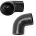 90 Degree Black Hoses