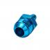 AN to Barbed Fitting Adaptor, -12 AN to 10mm Blue