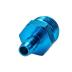 AN to Barbed Fitting Adaptor, -12 AN to 10mm Blue