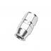 Stainless Steel Line Straight Adaptor, -4 AN Silver