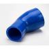 Silicone Reducer, 45 bend - 4.5" to 3.5" - Blue