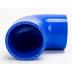 2.75" Silicone 90 Elbow, Blue